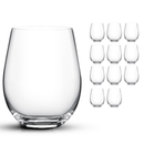 Kit 12 Copos de Vidro 450 ml – Design Moderno, Redondo, Resistente e Transparente | Para Bebidas, Drinks, Suco, Refri