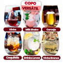 Kit 12 Copos de Vidro 450 ml – Design Moderno, Redondo, Resistente e Transparente | Para Bebidas, Drinks, Suco, Refri