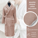 Roupão De Microfibra Adulto Unissex Toque Aveludado Macio Habitat