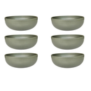 Conjunto de Bowl Verde Escuro Matte 500ml Cerâmica 4-6 Peças