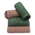 Kit 4 Toalhas (02 Banho e 02 Rosto) - Jogo de Toalhas 100% Algodão Grande 75cm x 130cm 460g