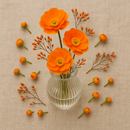 Vaso Decorativo de Vidro Arredondado 17cm Transparente Sala Mesa Flores