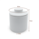Manteigueira Francesa Porcelana Branca Premium