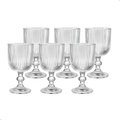 Jogo Taça de Vidro Grossa Até 12 Unidades Sofia Grafiato 380 ML Sofisticada e Elegante