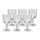 Jogo Taça de Vidro Grossa Até 12 Unidades Sofia Grafiato 380 ML Sofisticada e Elegante