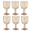 Jogo Taça de Vidro Grossa Até 12 Unidades Sofia Grafiato 380 ML Sofisticada e Elegante