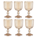 Jogo Taça de Vidro Grossa Até 12 Unidades Sofia Grafiato 380 ML Sofisticada e Elegante
