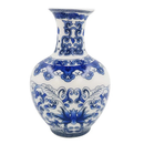 Vaso Decorativo Em Porcelana Luxo Estilo Oriental