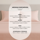 Jogo de Cama Lençol 4 Peças 100% Algodão 300 Fios Percal Casal Queen King Essence Habitat