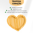 Jogo de 4/6/10 Pires em Madeira Pinus Coração Para Café Xícaras Chá Mesa Posta