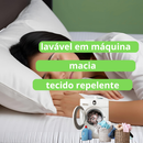 Kit 6 Capas de Travesseiro Antiácaro Impermeável Antialérgico Percal 180 Fios com Zíper