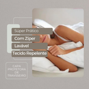 Kit 6 Capas de Travesseiro Antiácaro Impermeável Antialérgico Percal 180 Fios com Zíper