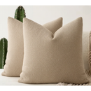 Kit 2 Capas de Almofada Bouclé Premium com Zíper Invisível 45cm x 45cm Toque Extra Macio