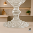 Jogo Taça Diamante Copo Vidro Transparente Bico De Jaca 412ml