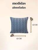 Kit Peseira Cama Casal Queen King Manta de Tricot + 2 Capas de Almofada Para Cama Sofá Decoração FI