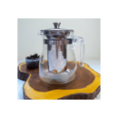 Bule Chaleira de Vidro com Infusor/Coador Inox para chás (Não vai direto ao fogo)