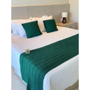 Kit Peseira Cama Casal Queen King Manta de Tricot + 2 Capas de Almofada Para Cama Sofá Decoração FI
