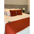 Kit Peseira Cama Casal Queen King Manta de Tricot + 2 Capas de Almofada Para Cama Sofá Decoração FI