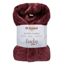 Roupão Plush Flannel Fleece Lady Feminino Manga Longa Luxo Toque Aveludado Com Bolso Premium Appel