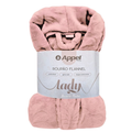 Roupão Plush Flannel Fleece Lady Feminino Manga Longa Luxo Toque Aveludado Com Bolso Premium Appel