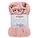Roupão Plush Flannel Fleece Lady Feminino Manga Longa Luxo Toque Aveludado Com Bolso Premium Appel