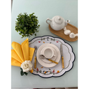 Jogo Americano para mesa posta, tema (branco/verso Bege) Elegante.IMPERMEÁVEL. Premium. kit com 2,4,6, 8… unidades.