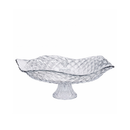 Fruteira de Vidro com Pé Diamond – Saladeira Decorativa para Mesa e Cozinha