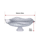 Fruteira de Vidro com Pé Diamond – Saladeira Decorativa para Mesa e Cozinha
