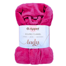 Roupão Plush Flannel Fleece Lady Feminino Manga Longa Luxo Toque Aveludado Com Bolso Premium Appel