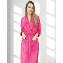 Roupão Plush Flannel Fleece Lady Feminino Manga Longa Luxo Toque Aveludado Com Bolso Premium Appel