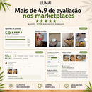 Kit Tábua Para Servir Grande Queijos Frios e Petiscos com Petisqueira Bambu de Polimento Duplo LUMAI