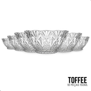 Kit Bowls de Vidro 150ml Toffee Tigela Sobremesa Petisqueira | Transparente Mesa Posta 6 a 24 Peças