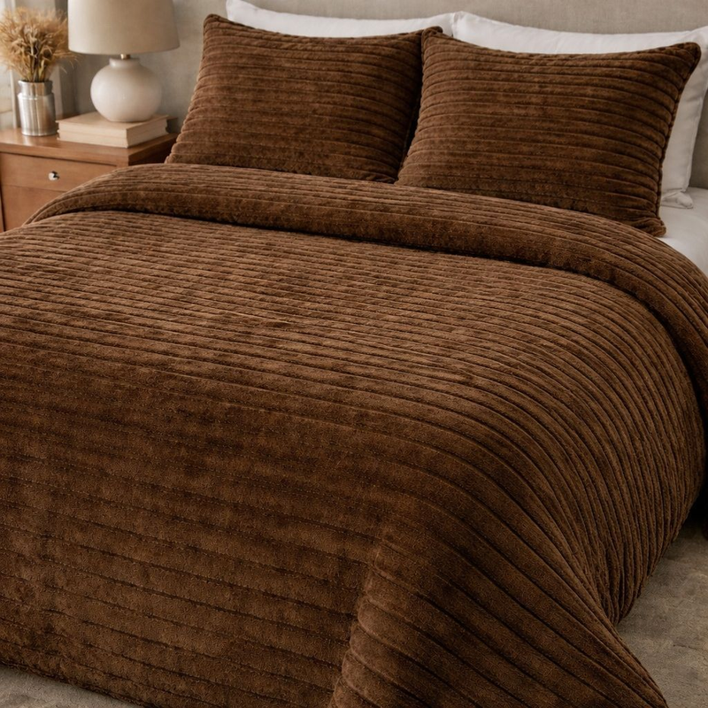 cobertor fofão canelado queen 3 peças, cobertor mede 2.40m x 2.60m e 02 fronhas mede 0.50cm x 0.70cm