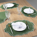 Kit Mesa Posta Econômico - Jogo Americano Sousplat com Guardanapo Para Mesa de 2 , 4 e 6 Lugares