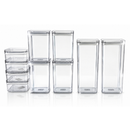 Kit Potes Herméticos Porta Mantimentos Organizador de Cozinha Transparente Com Trava BPA Free
