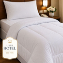 Roupa Cama Hotel Lençol para Hotelaria com Edredom Linha Profissional 200 Fios Branco Casal Solteiro