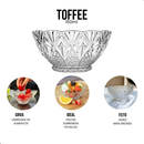 Kit Bowls de Vidro 150ml Toffee Tigela Sobremesa Petisqueira | Transparente Mesa Posta 6 a 24 Peças
