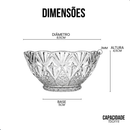 Kit Bowls de Vidro 150ml Toffee Tigela Sobremesa Petisqueira | Transparente Mesa Posta 6 a 24 Peças