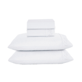 Jogo de Cama 4 Peças Lençol Sobrelençol Fronhas 300 Fios Casal Queen King Delicatta Detalhe Bordado