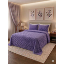 cobertor fofão canelado queen 3 peças, cobertor mede 2.40m x 2.60m e 02 fronhas mede 0.50cm x 0.70cm