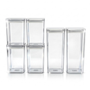 Kit Potes Herméticos Porta Mantimentos Organizador de Cozinha Transparente Com Trava BPA Free