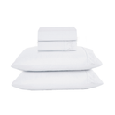 Jogo de Cama 4 Peças Lençol Sobrelençol Fronhas 300 Fios Casal Queen King Delicatta Detalhe Bordado