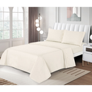 Jogo de Cama 4 Peças Lençol Sobrelençol Fronhas 300 Fios Casal Queen King Delicatta Detalhe Bordado