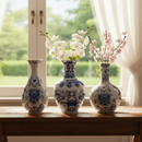 Vaso Decorativo Em Porcelana Luxo Estilo Oriental