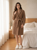 Robe 7062 romantic feminino roupão de banho confortável noite inverno grosso