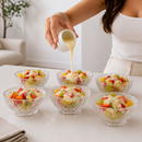 Kit Bowls de Vidro 150ml Toffee Tigela Sobremesa Petisqueira | Transparente Mesa Posta 6 a 24 Peças