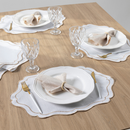 Kit Mesa Posta Econômico - Jogo Americano Sousplat com Guardanapo Para Mesa de 2 , 4 e 6 Lugares
