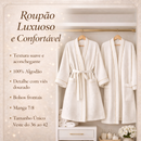 Roupão De Hotel Spa Clínica Algodão Hotelaria Macio Branco