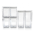 Kit Potes Herméticos Porta Mantimentos Organizador de Cozinha Transparente Com Trava BPA Free