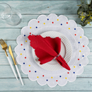 Kit Mesa Posta Econômico - Jogo Americano Sousplat com Guardanapo Para Mesa de 2 , 4 e 6 Lugares
